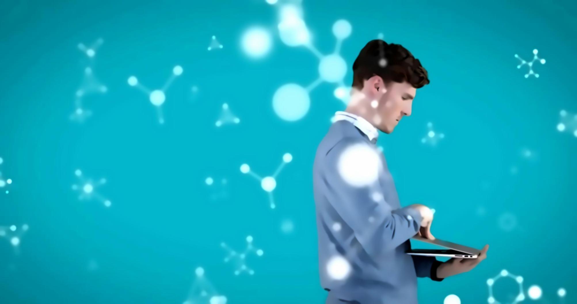 Students working collaboratively on blockchain development projects