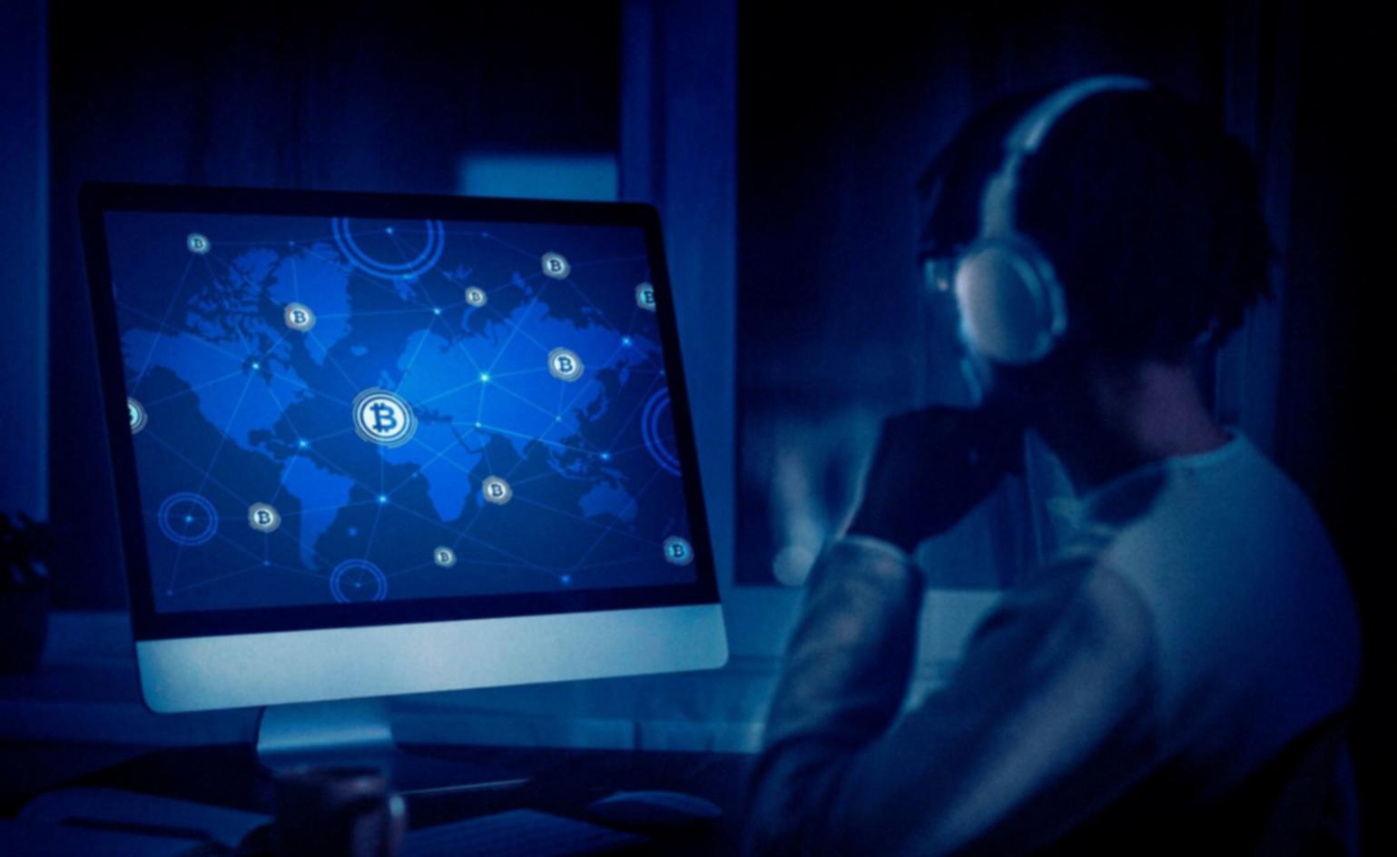 Blockchain development workspace showing code editor and technical documentation